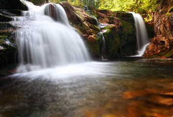 Obraz premium Small elbe waterfall