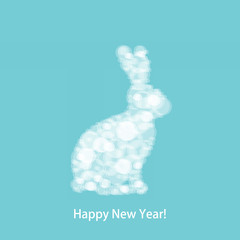 Christmas White Rabbit