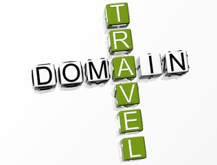 Travel Domain Crossword - obrazy, fototapety, plakaty