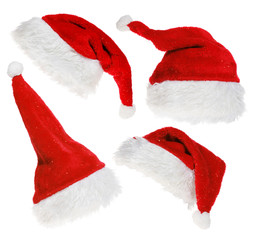 red Santa Claus hat