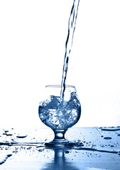 pouring water