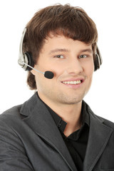 Charming customer service representative