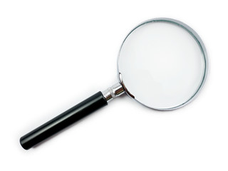 Magnifying Glass on white background with shadow