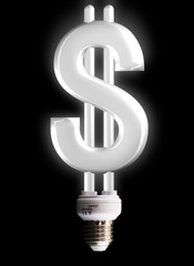 dollar sign lamp