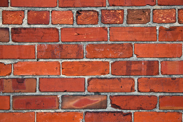 Red brick wall