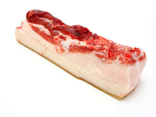 Obraz premium The big piece of fresh fat