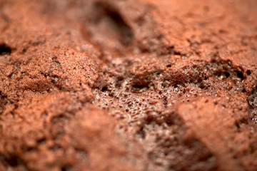 Close up of chocolate cupcake