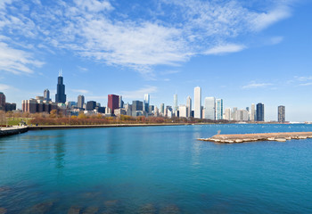 Obraz na płótnie Canvas The Chicago Skyline