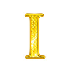 I - Alphabet Or avec écailles