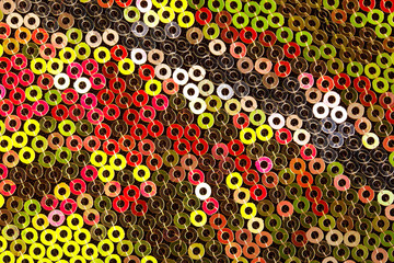 colorful sequined texture