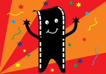 film man party background