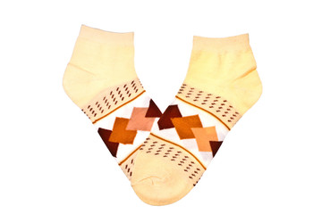 Socks isolated on white background