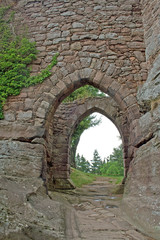 Fototapeta premium Burgruine Hanstein (Eichsfeld/Thüringen)