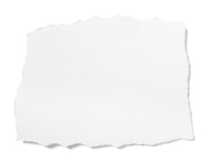 Obraz premium white paper ripped message background