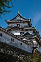 Fototapeta na wymiar A view of the side of Wakayama castle, Japan