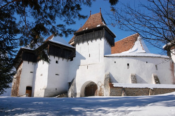 Fototapeta na wymiar Fortified church of Viscri, Romania