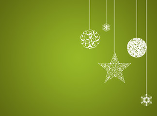 Green christmas new year background