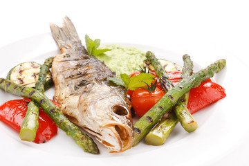 fish with vegetables