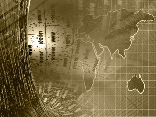 Digital collage, in sepia