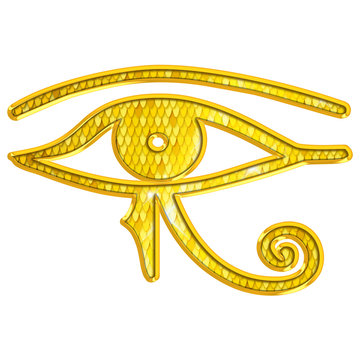 L'oeil Oudjat - oeil d'Horus - Symboles d'Egypte Stock Illustration | Adobe  Stock
