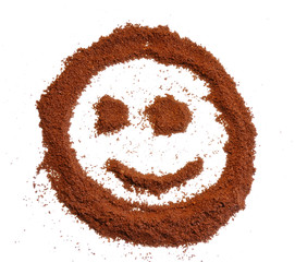 Smile from coffee