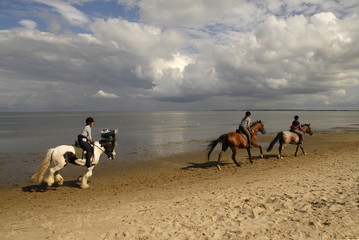 Reiter am Strand von Sylt
