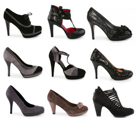 Collection of various types of shoes