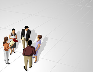 Group of business and office people