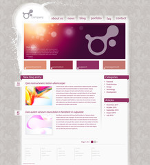 Web site design template