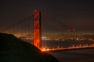 Fototapeta na wymiar San Francisco through Golden Gate