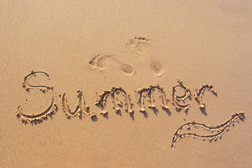 Signs on sand