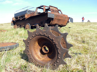 Deserted all-terrain vehicle