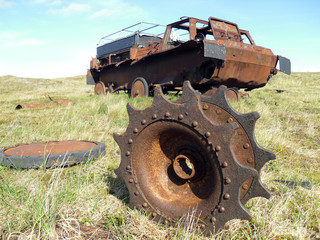 Deserted all-terrain vehicle