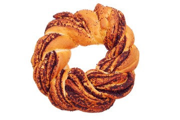 The fresh buns on white