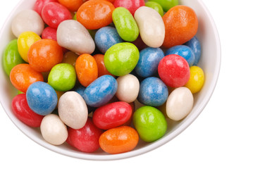 Multicolored sweets covered with glaze