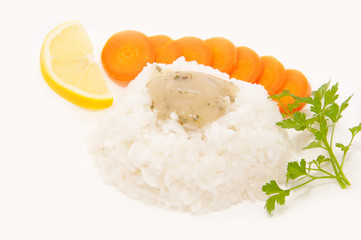 Rice with added