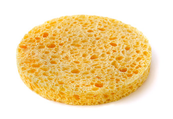 Round natural facial cosmetics sponge
