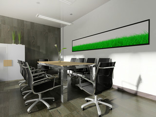 modern interior of office