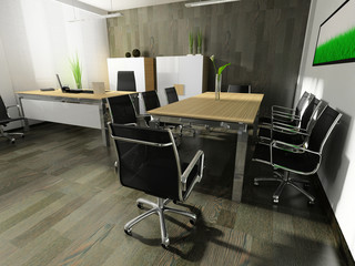 modern interior of office