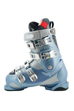 Hi tech ski boot profile on white