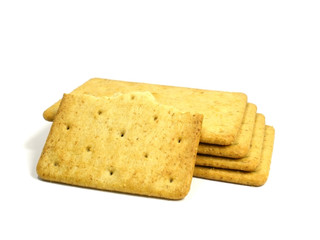 Fototapeta na wymiar Salted crackers