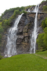 Chiavenna waterfalls, northern Italy