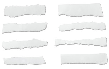 white paper ripped message background