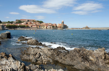 Fototapeta na wymiar View at Collioure