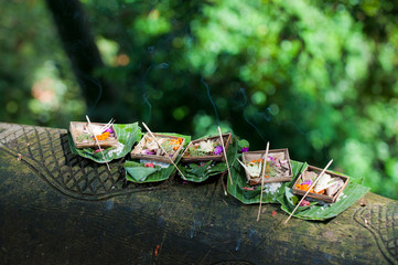 Traditional balinese offerings © javarman