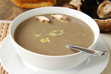 Bowl of Mushroom Soup