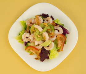 Shrimp Salad Top View