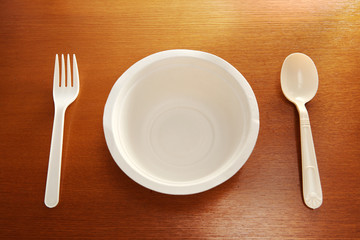 Disposable dishware table setting