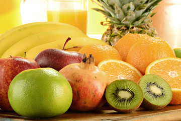 Composition with fruits
