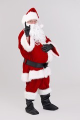 Santa warning with pointing finger